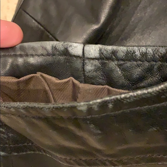 NAUTICA LEATHER BOMBER - size 46 - Picture 5 of 6